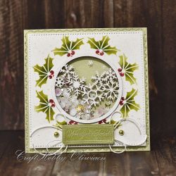 Wesołych Świąt - shaker ze śnieżynkami