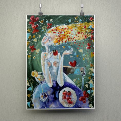 Plakat "Myśli kobiety"