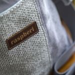 Szara listonoszka z kominem patchwork plecionka - 