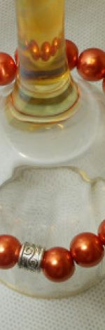 49. Bransoleta z pereł szklanych 10mm