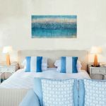 Blue lagoon /4/, abstrakcja obraz ręcznie malowany - 