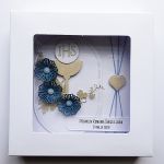 Gustowna kartka na Komunię ręcznie robiona  - Gustowna kartka komunijna w pudełku