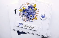 Oryginalna kartka na urodziny z kwiatami