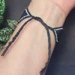 Bransoletka uniseks "Oczy" pies Husky z koralików szklanych Preciosa - Bransoletka uniseks "Oczy" pies Husky z koralików szklanych Preciosa