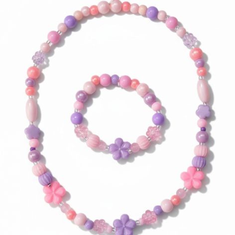 Różowo fioletowy komplet dla dziewczynki