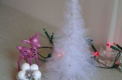 Biała choinka - ozdoba świąteczna