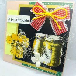 Kartka dla pszczelarza #1 pszczoły miód 