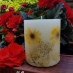 świece FLORA -z naturalnymi roślinami #1 - 