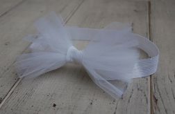 Opaska niemowlęca - Tiulowa kokarda