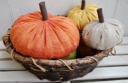 Duża dynia "Ognista pomarańcza" - jesienna dekoracja - ZAREZERWOWANE