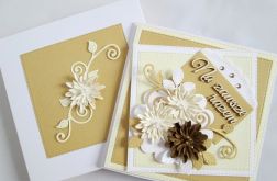 Kartka ŚLUBNA z gerberami