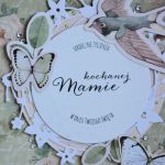 Kartka - Kochanej Mamie (1) - Z motywem jaskółki, motyli i kwiatków