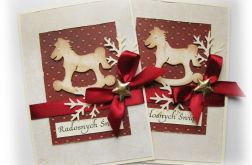 Kartka świąteczna z konikiem