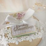 Exploding box komunijny kartka "Violet Roses" - 