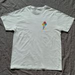 Koszulka ręcznie malowana lody vintage unisex - Koszulka lody  vintage