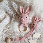 Eco zestaw dla niemowlaka - różowe króliki - Eco zestaw różowe króliczki