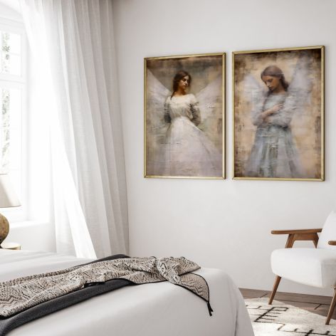 ZESTAW PLAKATÓW 2x 40x50 cm Anioły (set244)