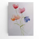 Kwiaty 2-akwarela formatu 32/24 cm . - 