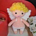 Aniołek walentynka amigurumi 1 - Anioł