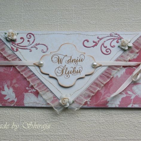 Kopertówka z okazji ślubu ' glass of wine' 