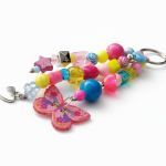 Kolorowy breloczek z motylkiem - 