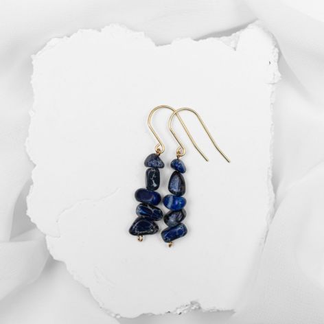 Kolczyki z jaspisem cesarskim.