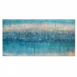 Blue lagoon /4/, abstrakcja obraz ręcznie malowany