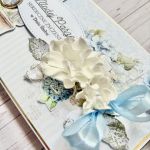 Ślubna błękitna kartka  - 