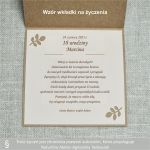 Kartka w pudełku na 18 urodziny,drewno,kraft  - Wzór wkładki z personalizacją