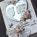 Mr & Mrs - kartka ślubna z shakerem - Shaker - detal III