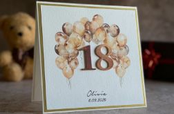 Kartka na 18 urodziny z personalizacją, BH 20