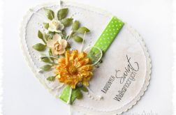 JAJKO - kwiecista kartka wielkanocna