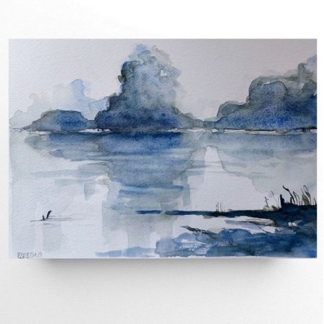 Pejzaż-akwarela 18/25 cm 