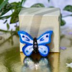 Przypinka motylek niebieski - Motylek