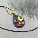 „ANDREA” wisiorek z glinki polimerowej - „ANDREA” wisiorek z glinki polimerowej