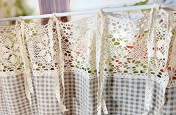 Zazdrostka Firanka na troki koronkowe Boho do Kuchni SHABBY 150/50cm