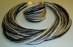 Komplet "Biało czarne szarości"