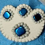 Broszka a la kocia łapka - 