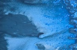 Abstrakcja underwater na plotnie 75x55x1 cm