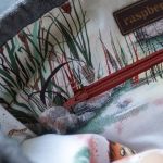 Szaro-różowa torba z kominem baranek - 