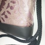 Plecak damski młodzieżowy fiolet wzór - Lekki,pakowny
