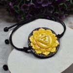 Komplet biżuterii Manipura - wisiorek i bransoletka czakry splotu słonecznego - biżuteria manipura