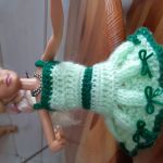Ubranka dla lalki barbie - zestaw 4 ubranek - sukienka