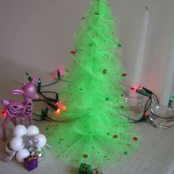 Zielona choinka - ozdoba świąteczna