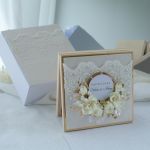 Zestaw ślubny „Z miłością – dla Was” - kartka w drewnianym pudełku