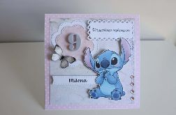Kartka na urodziny Stitch 4