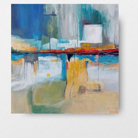 ABSTRAKCJA 5-obraz akrylowy 60/60 cm 