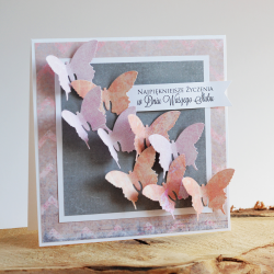 W DNIU ŚLUBU motyle na szarościach I