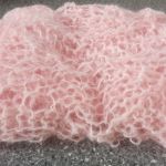 Moherowy szal z alpaką - ciepła chusta szal