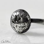 Kamyk – srebrny pierścionek rozm. 12 (2211-13) - nieregularny pierścionek